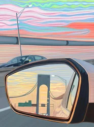 De Verrazano-brug oversteken (digitale kunst)