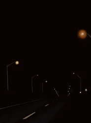 Driving The Road At Night #2 Brooklyn (digitale kunst)