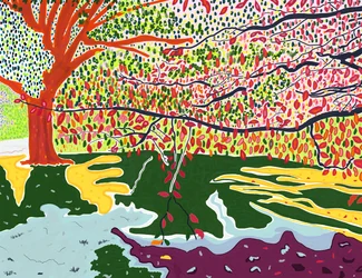 Vroege herfst, Prospekt park (digitale kunst)