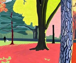 Herfst, Prospect Park (digitale kunst)