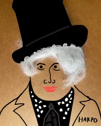 Harpo Marx (collagetekening)