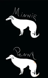 Minnie en Penny, 2025 (digitale kunst)
