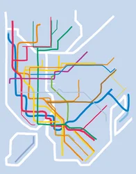 Metro New York City, 2025 (digitale kunst)