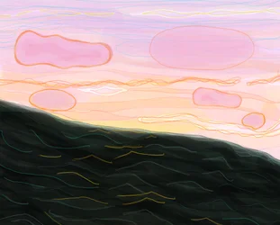 Oceaan bij zonsondergang
