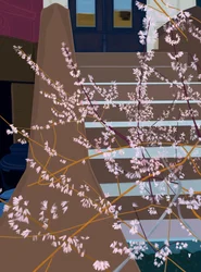 Stoop en Blooms, 2025 (digitale kunst)