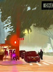 Zomerregen, 2025 (digitale kunst)