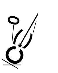 "De oude gitarist" gemaakt in typografie (digitale kunst)