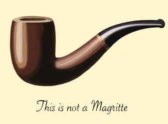 Dit is geen Magritte, 2025 (digitale kunst)