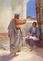 Timoteüs die Paulus hielp (kleurenlitho)