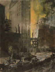 Brand op 24th Street, New York City