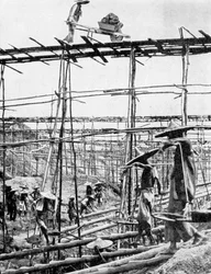 Primitieve methoden in het rijkste tin district ter wereld, Taiping, China