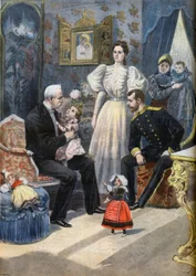 Bezoek van de Engelse president Felix Faure aan Rusland