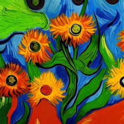 Impressionistische bloemen