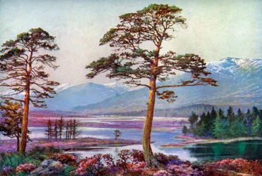 Op Loch Tulla, Black Mount, Argyllshire, Schotland, 1924-1926