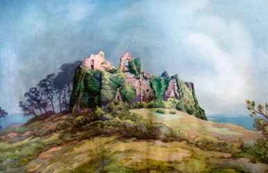 Oystermouth Castle, nabij Swansea, Wales, 1924-1926