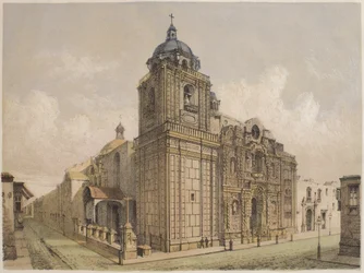 Kerk van La Merced, Lima, illustratie uit 