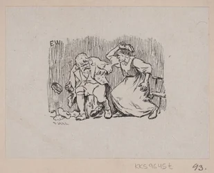 Illustratie bij „Askeladden die de prinses aan het lachen kreeg”