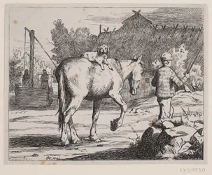 Illustratie bij een gedicht van P. Hansen