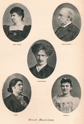 Grote muzikanten - Plaat X., ca. 1880, 1895