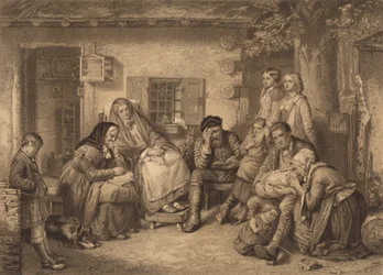 Zondag in de wildernis van Canada, 1886