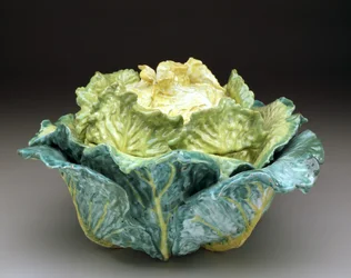 "Kool" terrine en deksel, c.1755 (tingeglazuurd aardewerk)