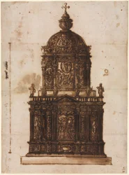 Ontwerp voor een Ciborium, 1600s