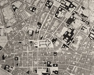Kaart van Florence, detail, gravuredetail uit 1843 en 1866 van 100310