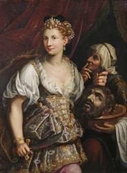 Judith met het hoofd van Holophernes




















"