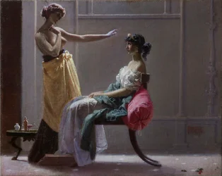 Scapigliatura: Oude toilettafel