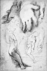 Studie voor de figuur van St. Franciscus