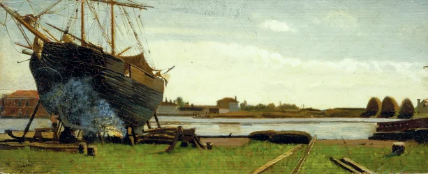 Schip aan de kade