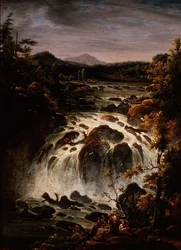 De Imatra-waterval in Finland