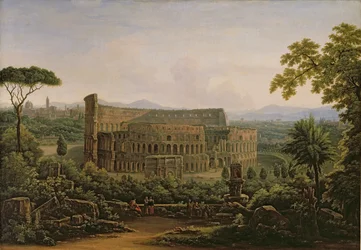 Uitzicht op het Colosseum vanaf de Palatijn, Rome, 1816