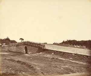 Brug van Pa-lu-chian, de plaats van het gevecht met de keizerlijke Chinese troepen bij Pekin, 21 september 1860