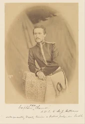Kapitein F.E.A. Chamier, A.D.C. bij Sir J. Outram, later plaatsvervangend commissaris en districtsrechter in Oudh