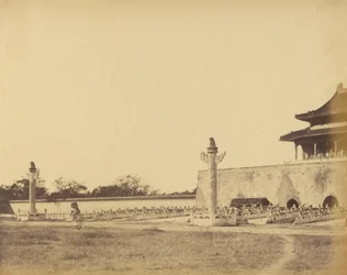 Ingang tot het Winterpaleis, Pekin, oktober 1860