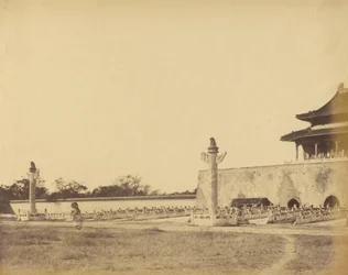 Ingang van het winterpaleis, Peking, oktober 1860