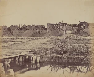 Exterieur van North Fort met de Engelse ingang, 21 augustus 1860, 1860