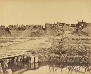 Buitenkant van het Noordfort met de Engelse ingang 21 augustus 1860