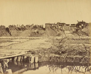 Exterieur van het Noord Fort met de Engelse ingang 21 augustus 1860