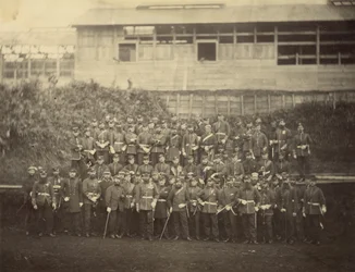 Groepsportret van het Royal Marine Battalion
