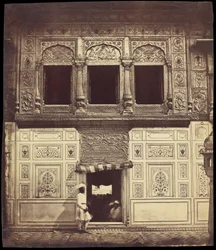 Interieur van de Sikh Tempel met Marmeren Mozaïek
