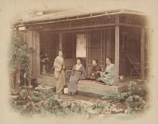 Japanse vrouwen in een privéhuis