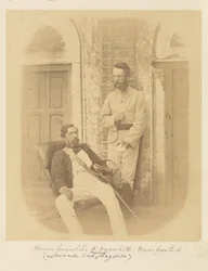 Luitenant-generaal Sir R. Napier, K.C.B., en Majoor Greatherd