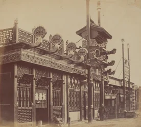 Winkels en Straat, Chinese Stad van Peking, Oktober 1860