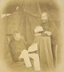 Sir Henry Drury Harness, K.C.B., Kolonel Commandant, Koninklijke Ingenieurs en Kolonel Robert Abercromby