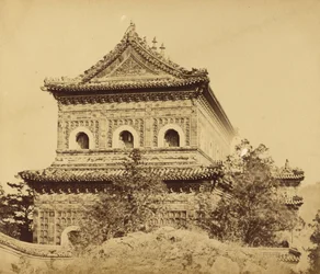 Het Grote Keizerlijke Porseleinen Paleis (Yuan Ming Yuan), Peking, oktober 1860