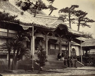 De Hoofdhal van de Daionji-tempel, Nagasaki