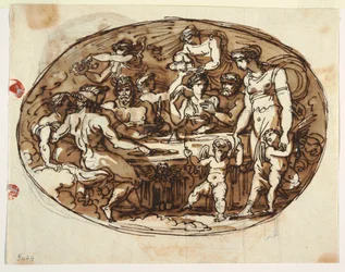 Banket van de Goden, variant voor de Sala di Pranza, Palazzo Guarini, Forli