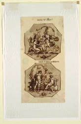 Geboorte van Bacchus; Banket van Bacchus en Ariadne